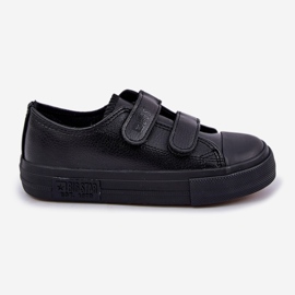 Baskets En Cuir Pour Enfants Avec Velcro Big Star KK374054 Noir 1