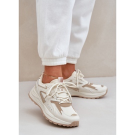 Chaussures sportives féminines Big Star NN274A096 Système beige beige Hi-Polish 2