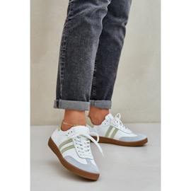 Zazoo N1068 Baskets basses en cuir pour femme Blanc blanche 2