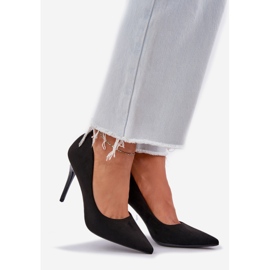 Écoles Eco classiques en daim noir le noir 1