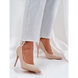 Talons hauts classiques eco simonables beige 2
