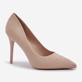 Talons hauts classiques eco simonables beige 4