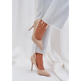 Talons hauts classiques eco simonables beige 5