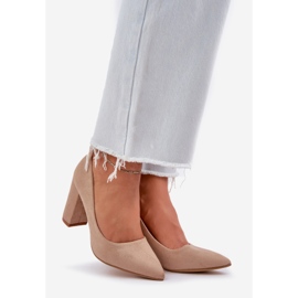 Pumps pour femmes sur le poste de sueur Eco Supreme beige 1