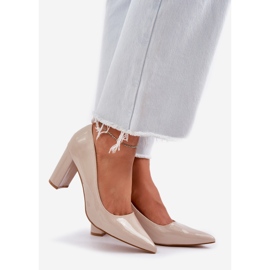 Seastar Des pompes peintes sur la barre talons beige 1 Seastar Des pompes peintes sur la barre talons beige 1