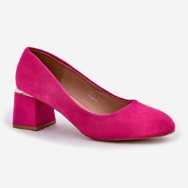 Eco en daim pompes sur le pilier fuchsia rose 4