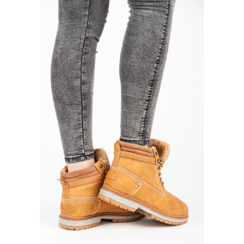 Trappeurs à lacets brun 1