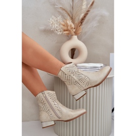 Bottes ouvertes des femmes à thèmes basses d'or 7