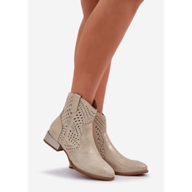 Bottes ouvertes des femmes à thèmes basses d'or 1