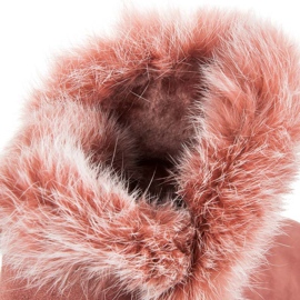 Bottes de neige en daim rose 5