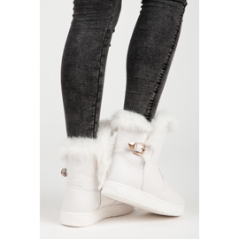 Bottes de neige en daim blanc 2