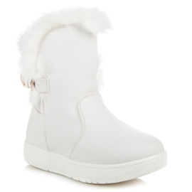Bottes de neige en daim blanche 3