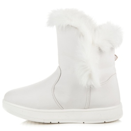 Bottes de neige en daim blanche 4