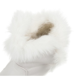 Bottes de neige en daim blanche 6