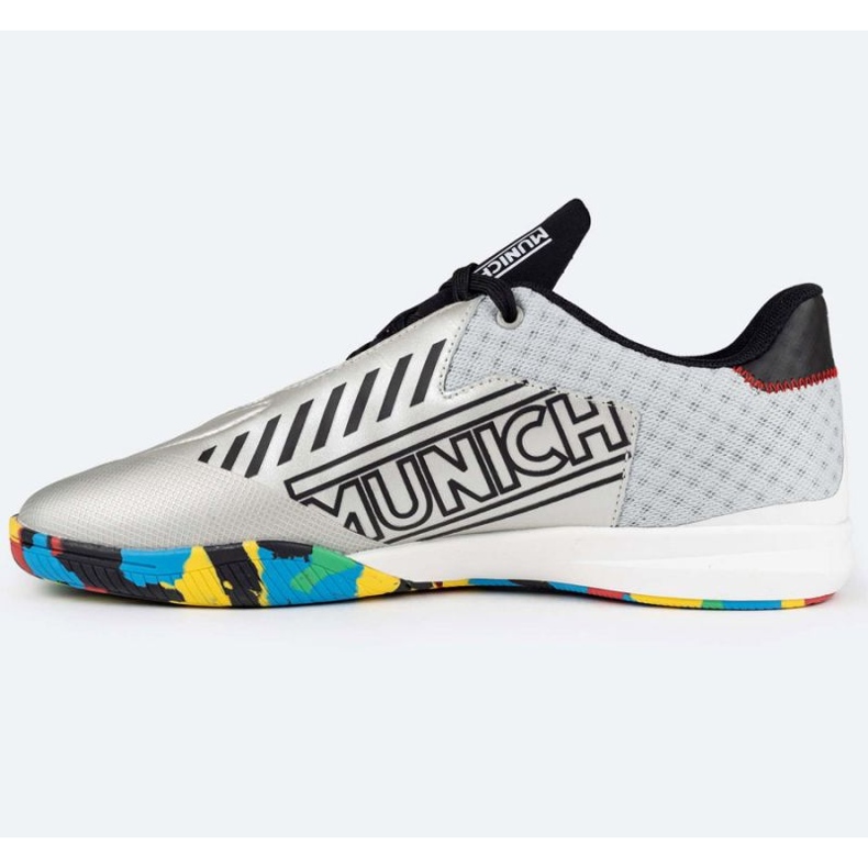 Chaussures de football Munich Rondo Olympix en 4770014 argent 1 Chaussures de football Munich Rondo Olympix en 4770014 argent 1