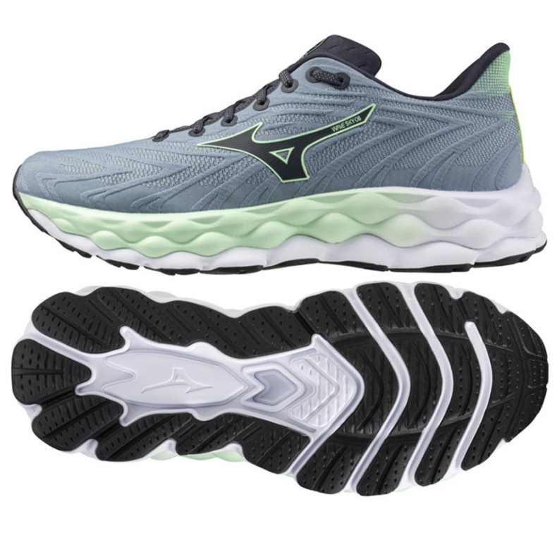 Chaussures de course Mizuno Wave Sky 8 J1gc240251 Gray gris 1