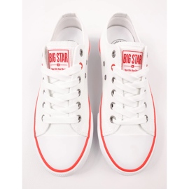 Sneakers féminins Big Star NN274656 White blanc 2