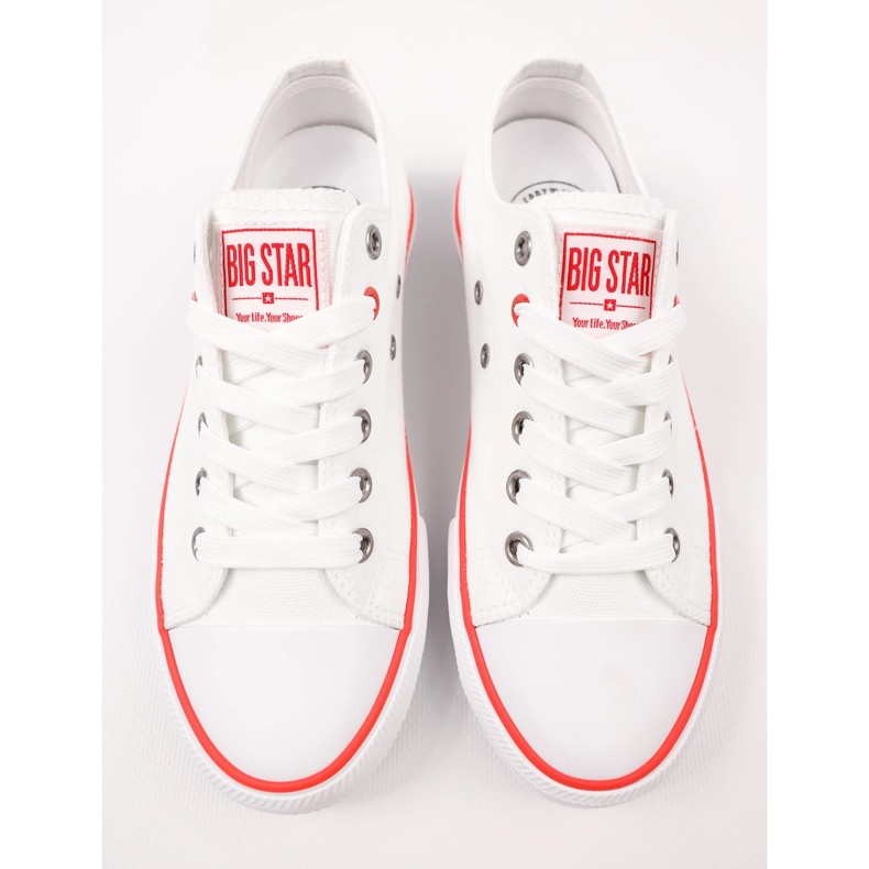 Sneakers féminins Big Star NN274656 White blanc 2