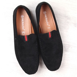 Mocassins McKeylor en daim M 2260 JAN208A le noir 3