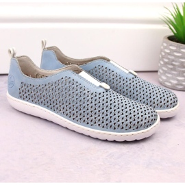 Chaussures ajourées confortables Rieker W RKR653 bleu 6