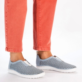 Chaussures ajourées confortables Rieker W RKR653 bleu 15