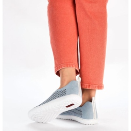 Chaussures ajourées confortables Rieker W RKR653 bleu 17