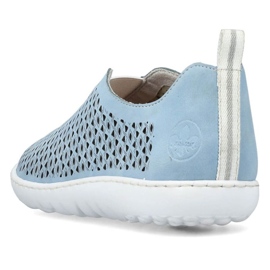 Chaussures ajourées confortables Rieker W RKR653 bleu 21