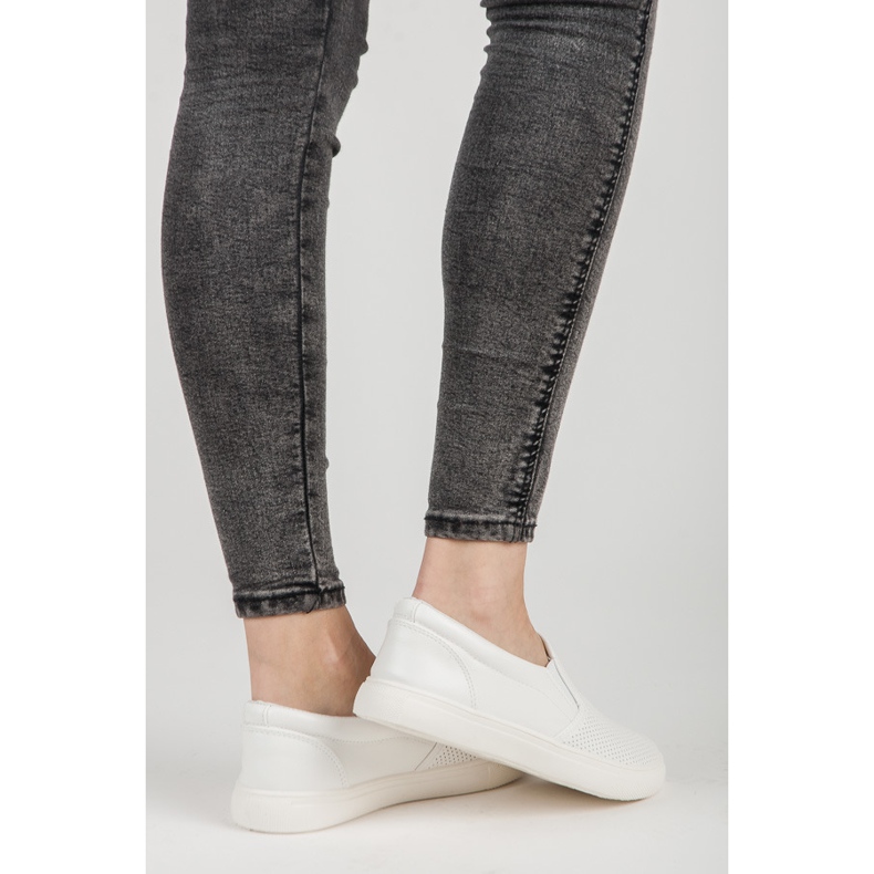 Slipons Ajourés blanc 1