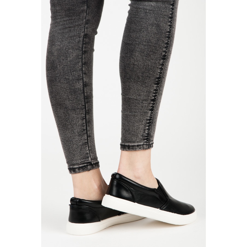 Slipons Ajourés le noir 1