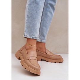 Locs pour femmes avec beige en cuir écologique 2