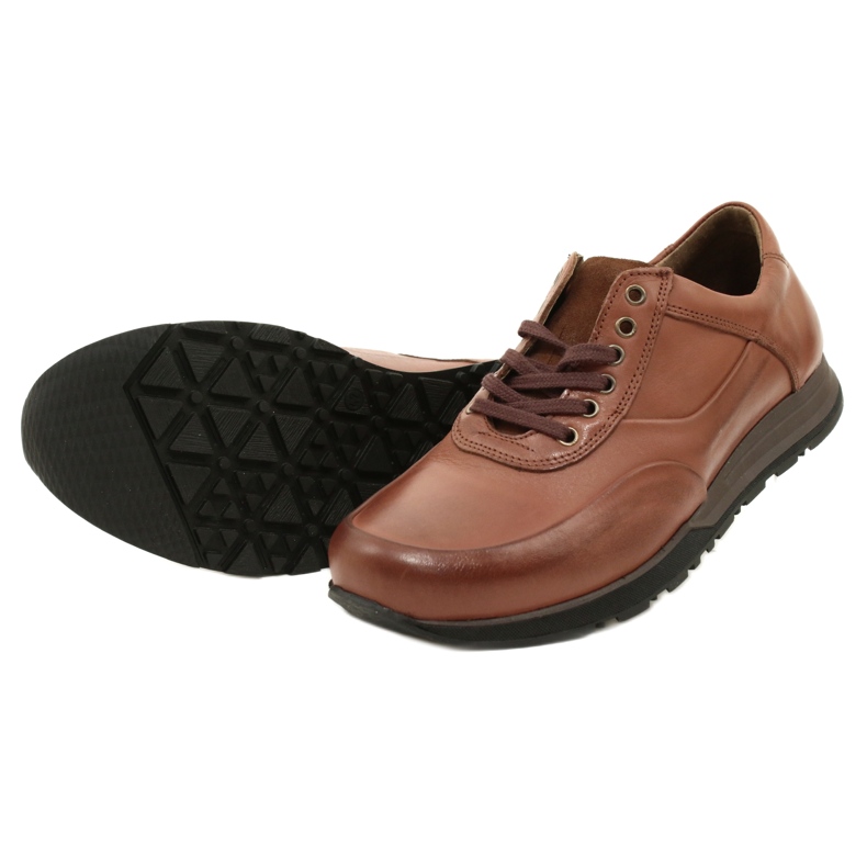 Olivier Chaussures décontractées en cuir pour hommes 902KNT marron brun 5 Olivier Chaussures décontractées en cuir pour hommes 902KNT marron brun 5