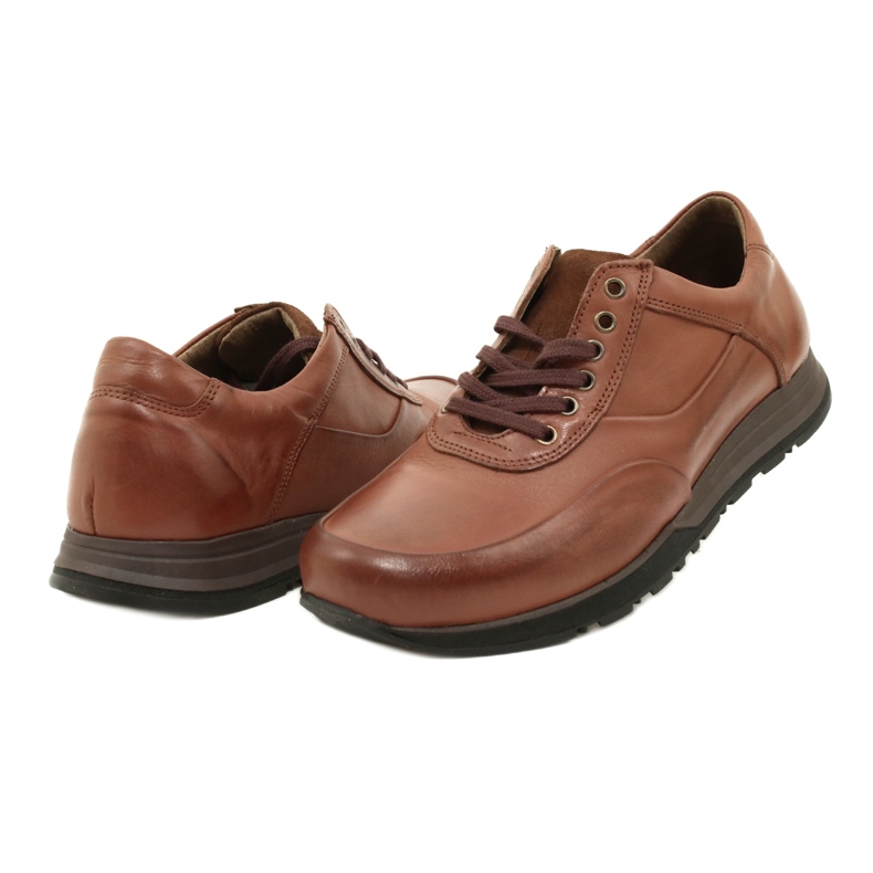 Olivier Chaussures décontractées en cuir pour hommes 902KNT marron brun 6 Olivier Chaussures décontractées en cuir pour hommes 902KNT marron brun 6