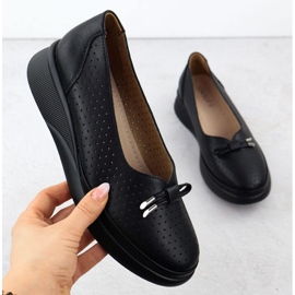 Chaussures sur la plateforme Vinceza 7896 Black Openwork le noir 1
