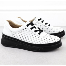 Chaussures ouvertes sur la plate-forme blanche Vinceza 79506 2