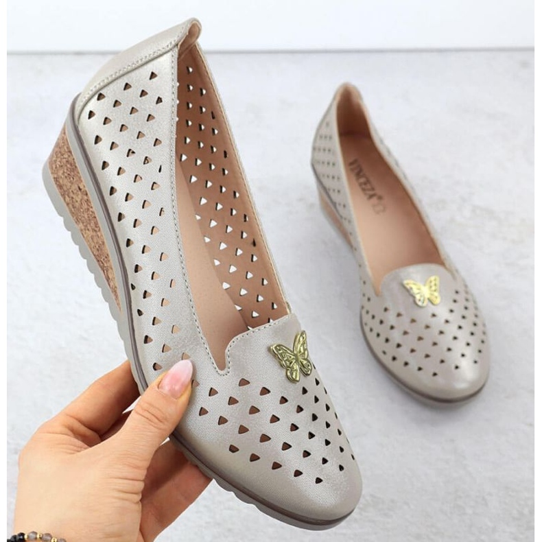 Vinceza Chaussures ouvertes à Vincez 58472 Jan359 d'or 1