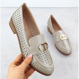 Vinceza Openwork Shoes in 58516 Jan364 doré 1