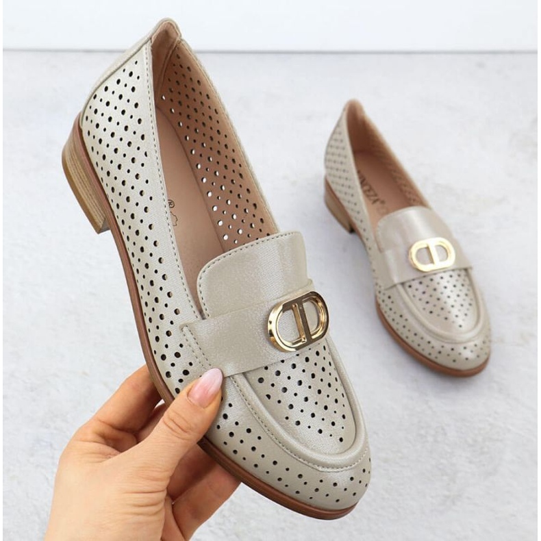 Vinceza Openwork Shoes in 58516 Jan364 doré 1