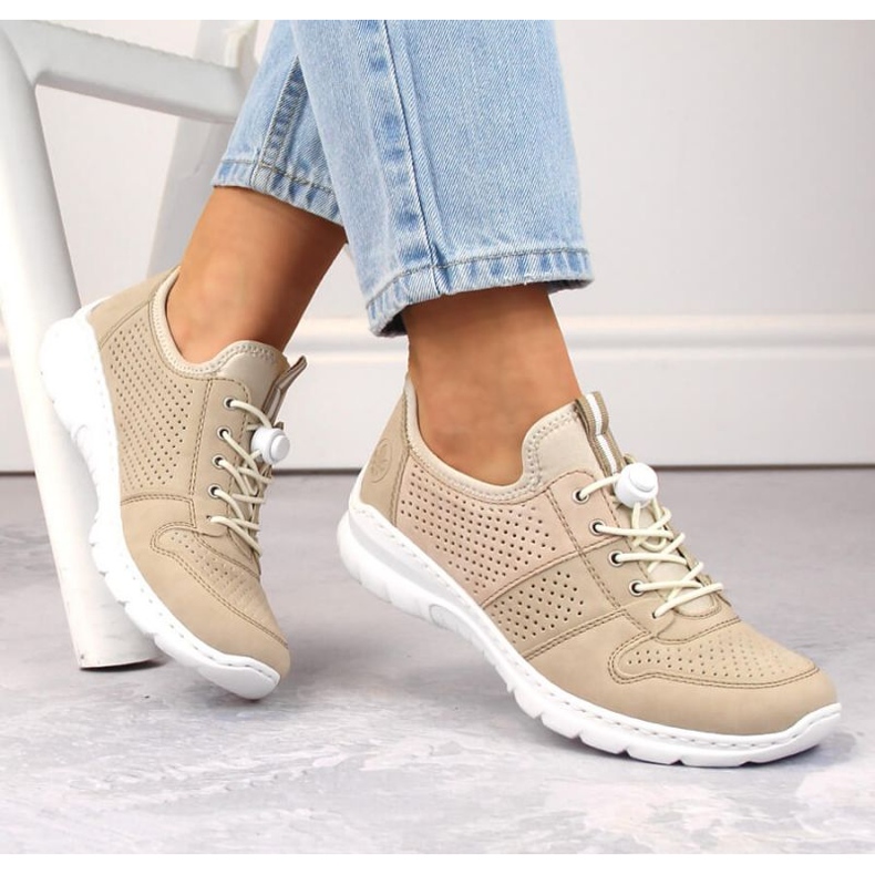 Rieker L3254-62 Chaussures de sport beige 2