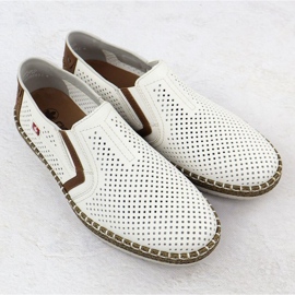 Rieker B5297-80 Chaussures de travail ouvert blancs 2