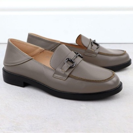 Chaussures de mocassin avec une décoration Vinceza 18107 Gray gris 2