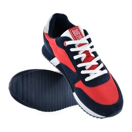Chaussures de sport masculin Memory mousse Big Star LL174161 Rouge avec bleu marine 1