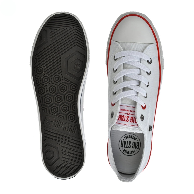 Chaussures masculines Big Star NN174301 Sneakers blancs 1