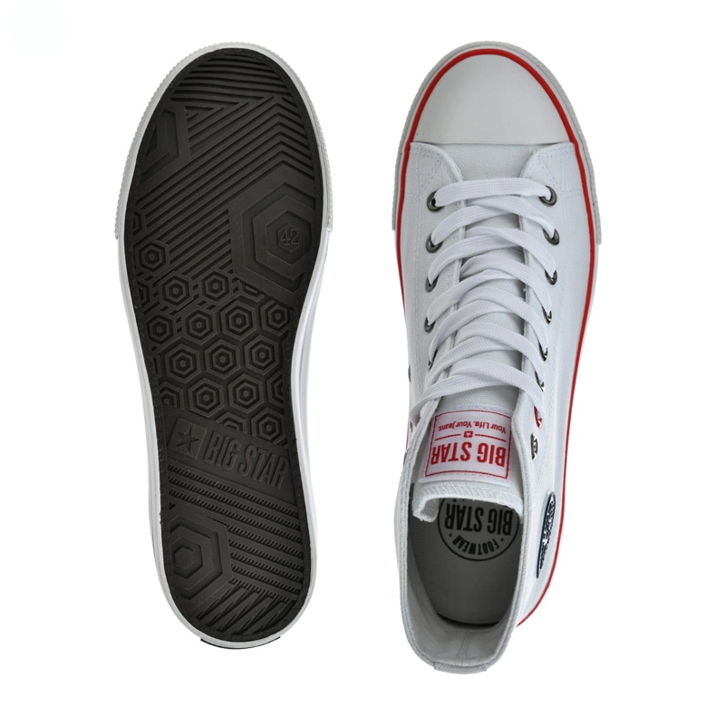 Chaussures masculines Sneakers High Big Star NN174305 White blanc 1