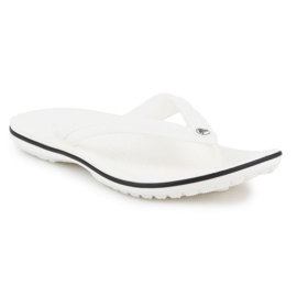 Les tongs masculins Crocs Crocband Flip 11033-100 blanc 1