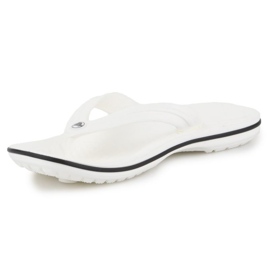 Les tongs masculins Crocs Crocband Flip 11033-100 blanc 3