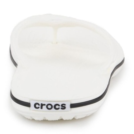 Les tongs masculins Crocs Crocband Flip 11033-100 blanc 4