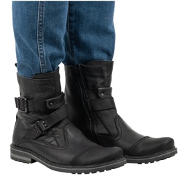 Olivier Bottes homme en cuir Chelsea boots 82KZ noir 2