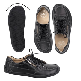Chaussures en cuir minimaliste aux pieds nus pour femmes olivier 770 noir le noir 1
