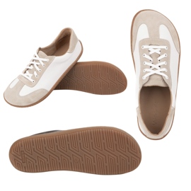 Chaussures aux pieds nus minimaliste en cuir wasak 0744w blanc 1