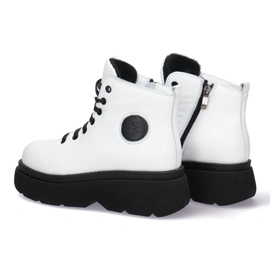 KOMODO Bottes en cuir pour femmes sur une seule semelle Pollonus blanc 5-1567-004 blanche 10